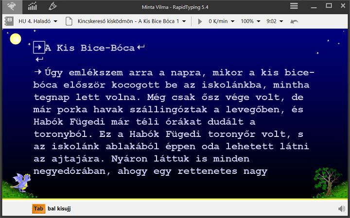 Lecke haladó tanulók számára