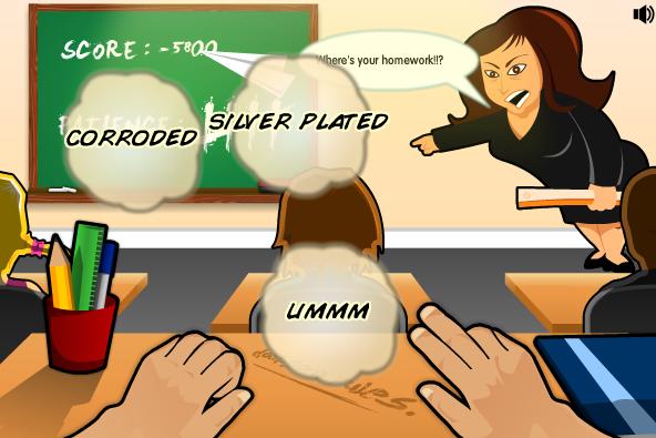 Fun Online Typing Game - Excuses Excuses (Teacher In Classroom)