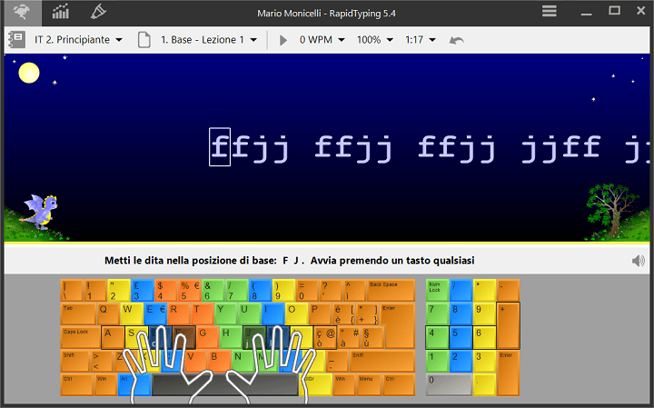 Lezione per studente avanzato